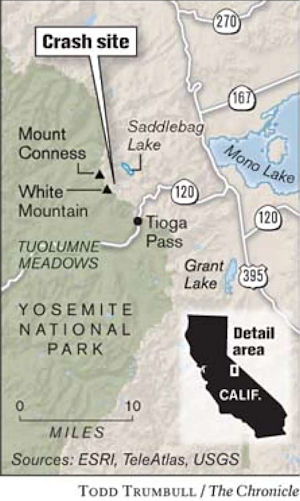 Crash site location map