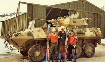Gold, Ellsworth and Schoerner at Marine Corps training center Gold, Ellsworth and Schoerner at Marine Corps training center