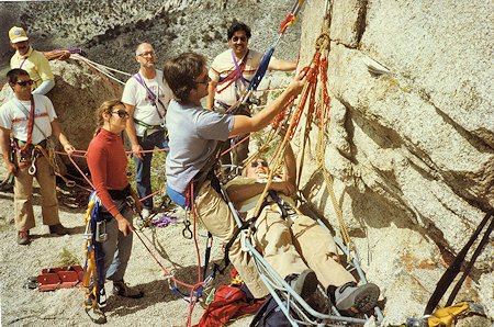 Rigging training at Granite Falls (Need identity of individual(s)) Rigging training at Granite Falls (Need identity of individual(s))