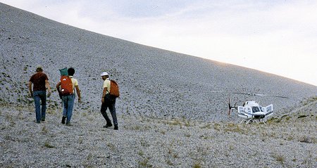 CHP Helicopter arrives on the scene at Mono Craters CHP Helicopter arrives on the scene at Mono Craters