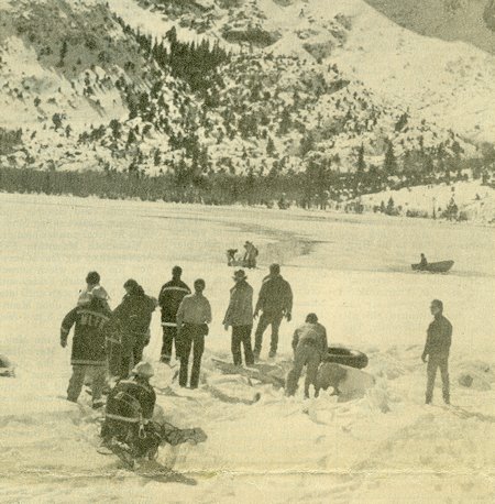 Rescue Scene at Convict Lake - Review-Herald/Pierre LaBossiere Photo Rescue Scene at Convict Lake - Review-Herald/Pierre LaBossiere Photo