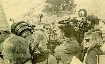 When the national press corps began arriving in Mono County early Tuesday to cover the Convict Lake disaster, Sheriff's Department Lt. Terry Padilla drew the unenviable task of coordinating the release of information, which was slow to come in.