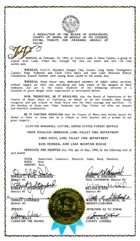 Board of Supervisors resolution Board of Supervisors resolution