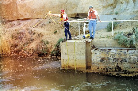 Searching the Los Angeles Aquaduct for missing person