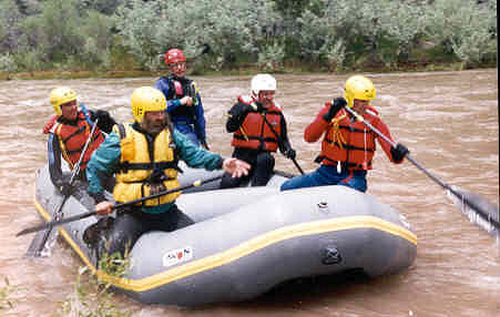 Swift water rescue training at Pickel Meadows