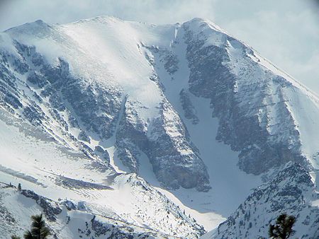 Bloody Couloir from helicopter