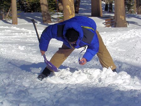 Avalanche beacon training