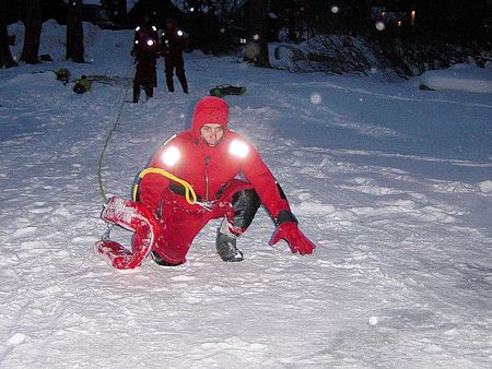 Night Lake Ice Rescue Training - November 17, 2003 Night Lake Ice Rescue Training - November 17, 2003