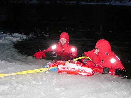 Night Lake Ice Rescue Training - November 17, 2003 Night Lake Ice Rescue Training - November 17, 2003