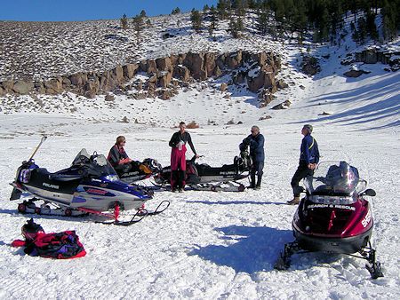 Snowmobile Training at Devil's Punch Bowl Snowmobile Training at Devil's Punch Bowl