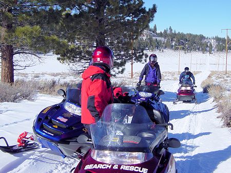 Snowmobile Training at Devil's Punch Bowl Snowmobile Training at Devil's Punch Bowl