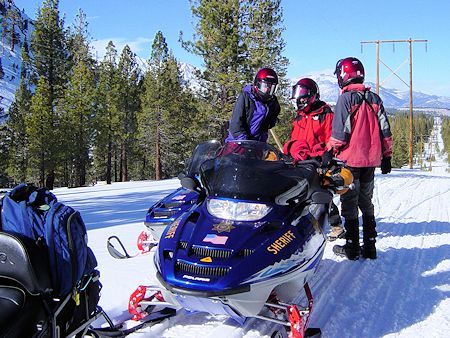 Snowmobile Training at Devil's Punch Bowl Snowmobile Training at Devil's Punch Bowl