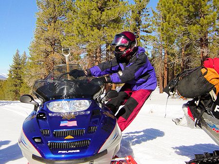 Snowmobile Training at Devil's Punch Bowl Snowmobile Training at Devil's Punch Bowl