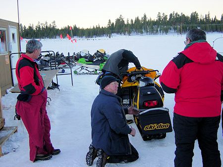 Snowmobile Training with Don Little at Smoky Bear Flat