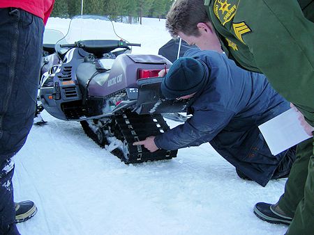 Snowmobile Training with Don Little at Smoky Bear Flat