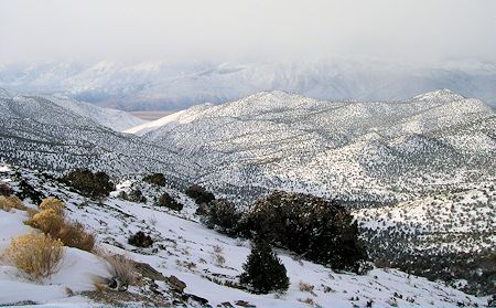 View towards Owens Valley - February 3, 2004 - Dave Michalski Photo View towards Owens Valley - February 3, 2004 - Dave Michalski Photo