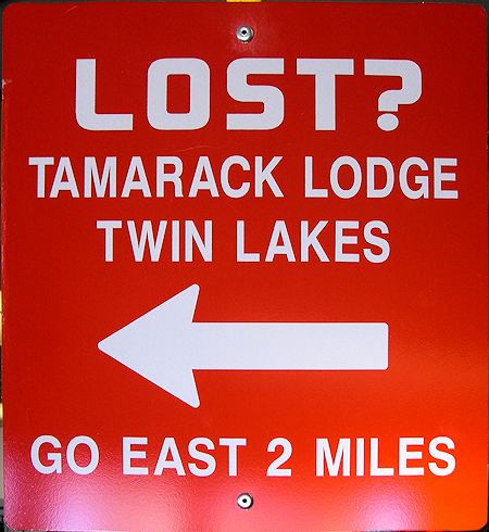 New Signs Help Rescue Operations - Dave Michalski Photo New Signs Help Rescue Operations - Dave Michalski Photo