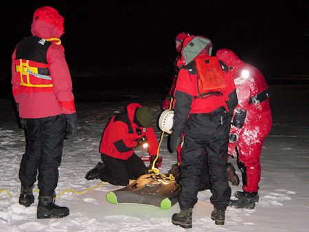 Night Lake Ice Rescue Training - November 20, 2004 Night Lake Ice Rescue Training - November 20, 2004