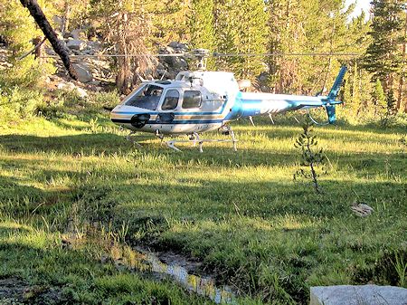 CHP helicopter about to lift off