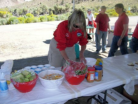 Fall Century Ride lunch stop