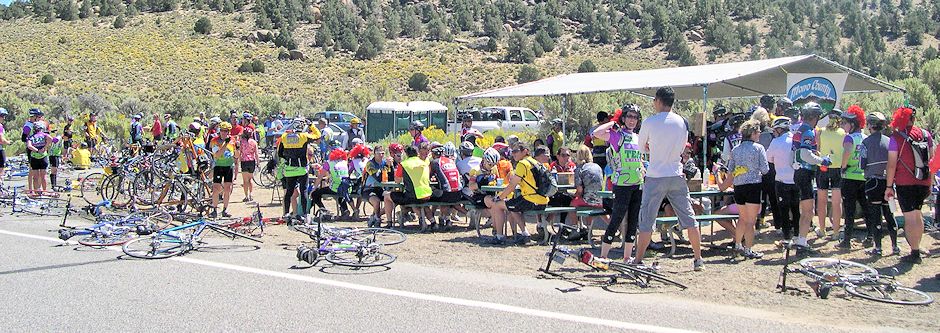 Fall Century Ride lunch stop Fall Century Ride lunch stop
