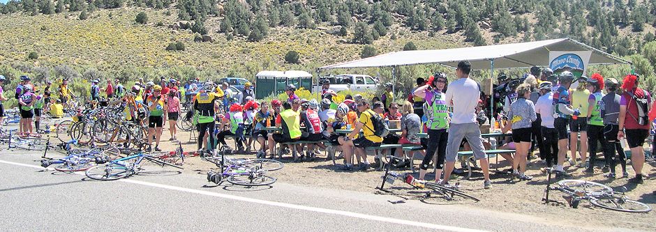 Fall Century Ride lunch stop