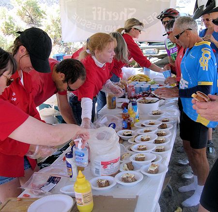 Fall Century Ride lunch stop