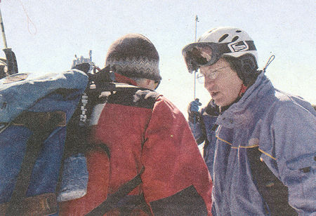 Tom Cage showed up and was immediately put to work organizing volunteer crews coming and going from the probe lines - Susan Morning Photo