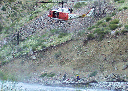 Family rescued from Walker River Family rescued from Walker River