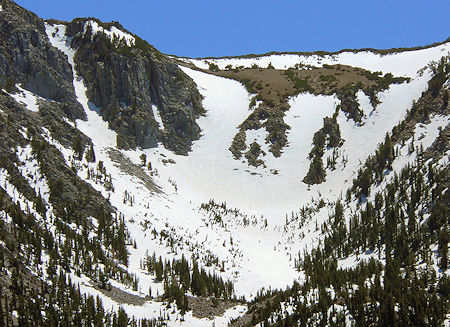 Rock Chute on the left Rock Chute on the left