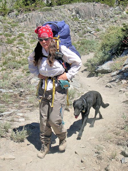 Rescue team member and dog Rescue team member and dog