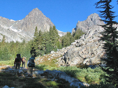 On the way from Ediza Lake about 7:00 am On the way from Ediza Lake about 7:00 am