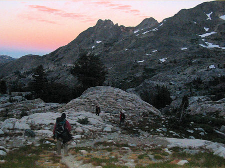 Headed home as the sun sets Headed home as the sun sets