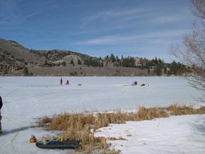 Searching for missing diver at Gull Lake