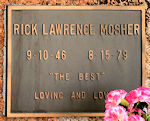 Rick Mosher grave marker Rick Mosher grave marker
