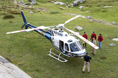 Helicopter loaded and ready to transport Helicopter loaded and ready to transport