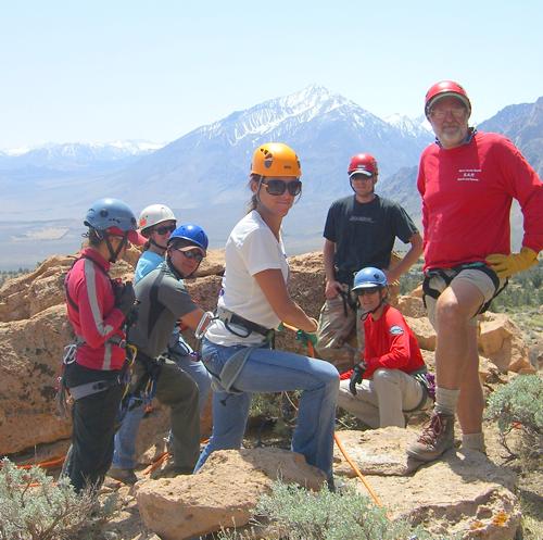 Steep angle rigging training - Carole Schilz Photo