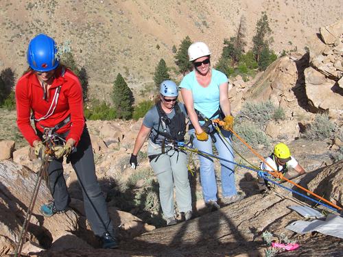 Steep angle rigging training - Carole Schilz Photo