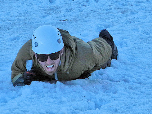 Ice Axe Training - self arrest Ice Axe Training - self arrest