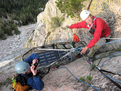 Ops 12-506 Crystal Crag - rigging the litter Ops 12-506 Crystal Crag - rigging the litter