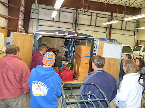 Rick Dodson reviews where equipment is kept Rick Dodson reviews where equipment is kept