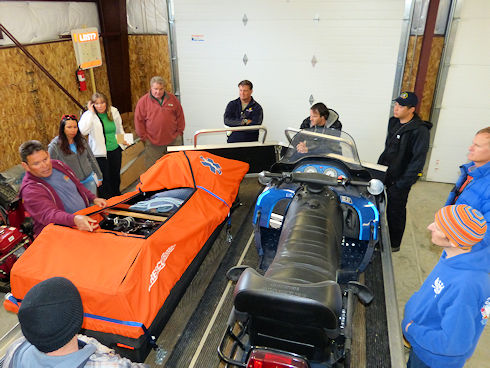 Rick Dodson reviews where equipment is kept Rick Dodson reviews where equipment is kept
