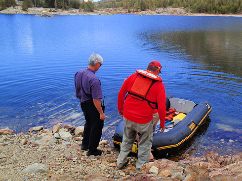 Ops 13-446 - stranded swimmer at Tiogo Lake