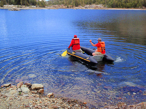 Ops 13-446 - stranded swimmer at Tiogo Lake