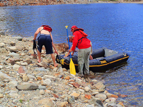 Ops 13-446 - stranded swimmer at Tiogo Lake Ops 13-446 - stranded swimmer at Tiogo Lake