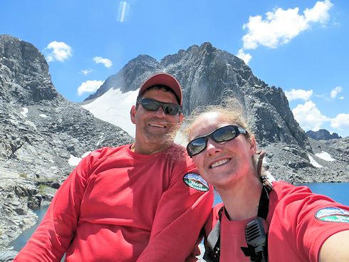 Team 1 - Rick Dodson and Megan Guffey on North Glacier Pass Team 1 - Rick Dodson and Megan Guffey on North Glacier Pass