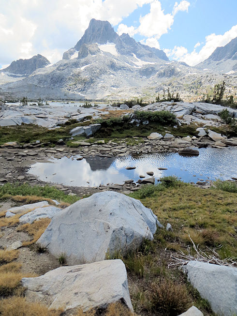 Banner Peak over Thousand Island Lake