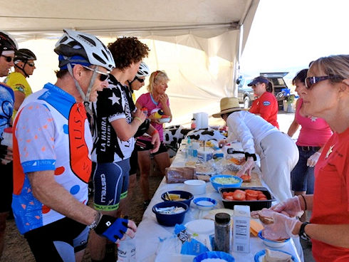 Black Lake 'refueling station' - Fall Century Bike Ride - September 7, 2013