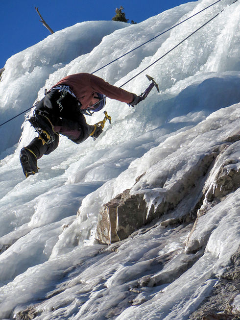 Dan on the way up