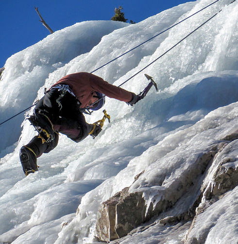 Dan on the way up